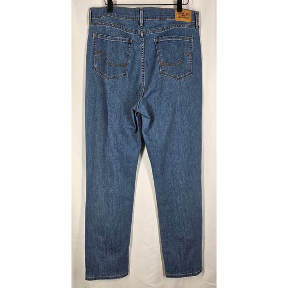 LEVI STRAUSS SIGNATURE GOLD WOMEN'S HIGH-RISE STRAIGHT JEAN PANT 12M - W31" L32" - Picture 2 of 9